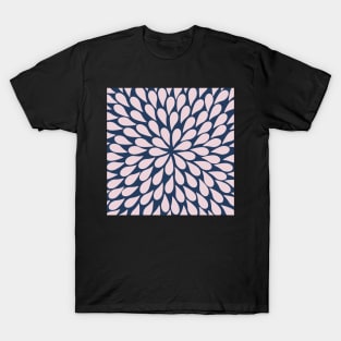 Petal Burst - Pink and Navy T-Shirt